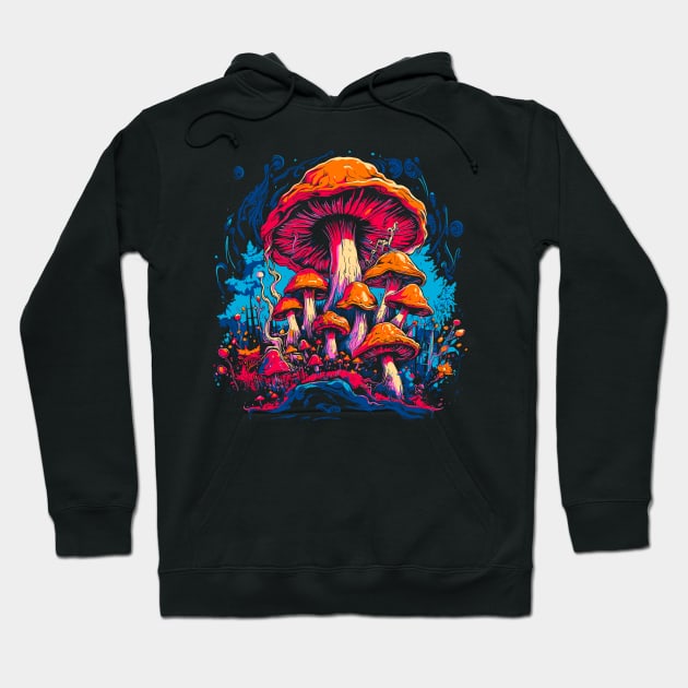 Magic Mushrooms Hoodie by Vector Deluxe